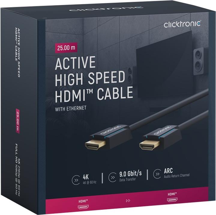 Actual product image clicktronic HDMI (Typ A) — HDMI (Typ A) (25 m, HDMI)