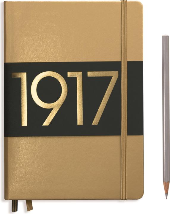 Leuchtturm1917 Édition métallique (A5, Pointillés, Couverture rigide)