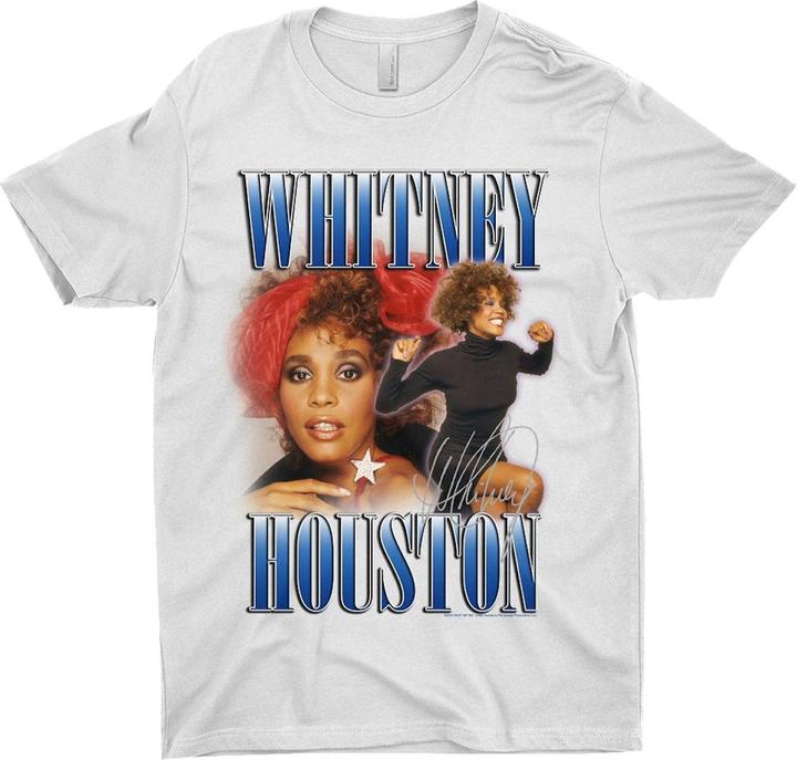 Whitney Houston Erwachsene 90er Hommage BaumwollTShirt (M)