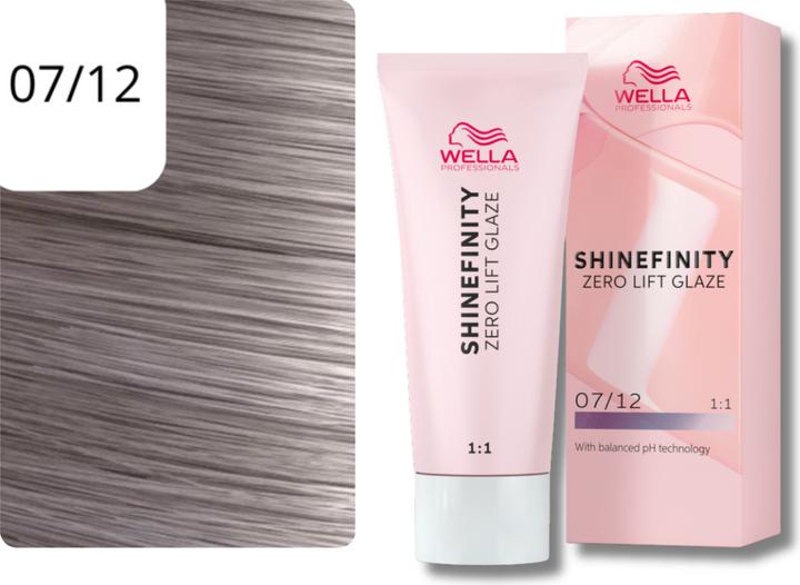 Produktbild Wella Shine Finity 07/12 Mittelblond asch matt 60 ml (07, 12 - Cool Mushroom)