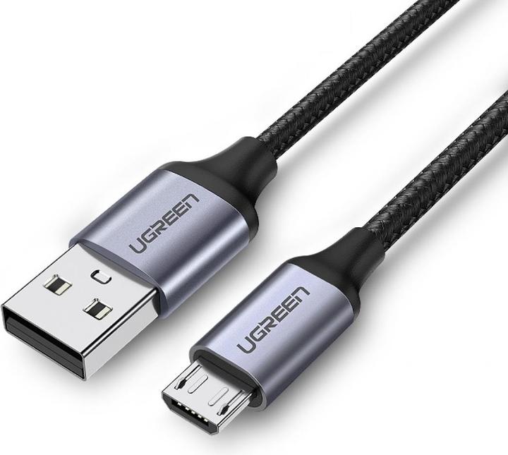 Actual product image Ugreen MicroUSB nylon stable (0.25 m, USB 2.0)