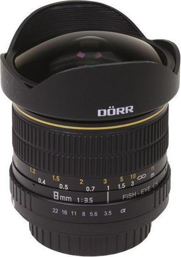 Immagine prodotto Dörr Obiettivo Fisheye 8 mm f 3,5, per Sony (Sony A, APS-C / DX)