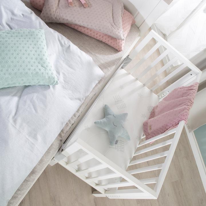 Produktbild Roba Beistellbett 2in1 mit Barriere + Matratze