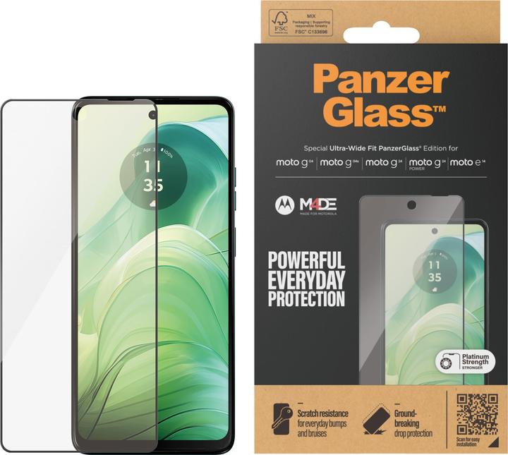 Produktbild PanzerGlass Ultra-Wide Fit (1 Stück, Motorola Moto G24, Motorola Moto G04, Motorola Moto G24 Power)