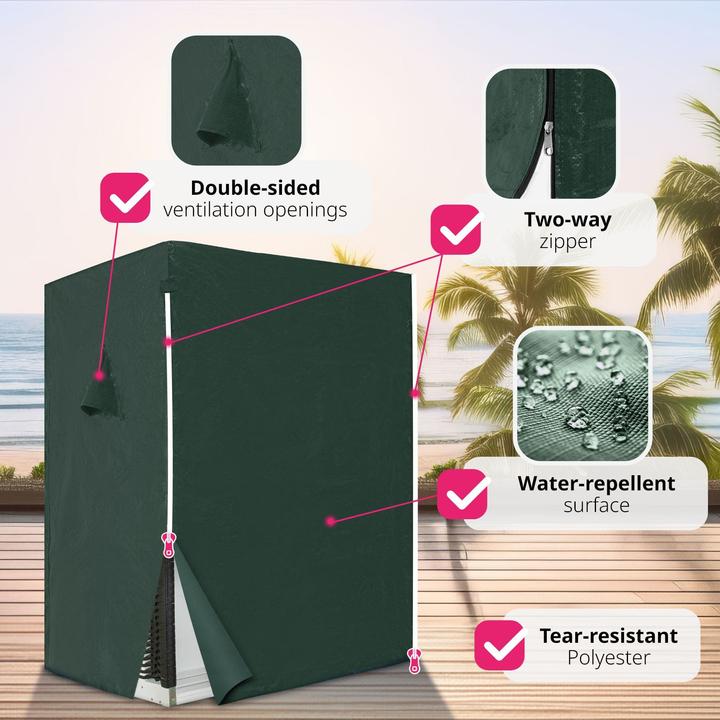 Immagine prodotto tectake Sedia da spiaggia con copertura protettiva