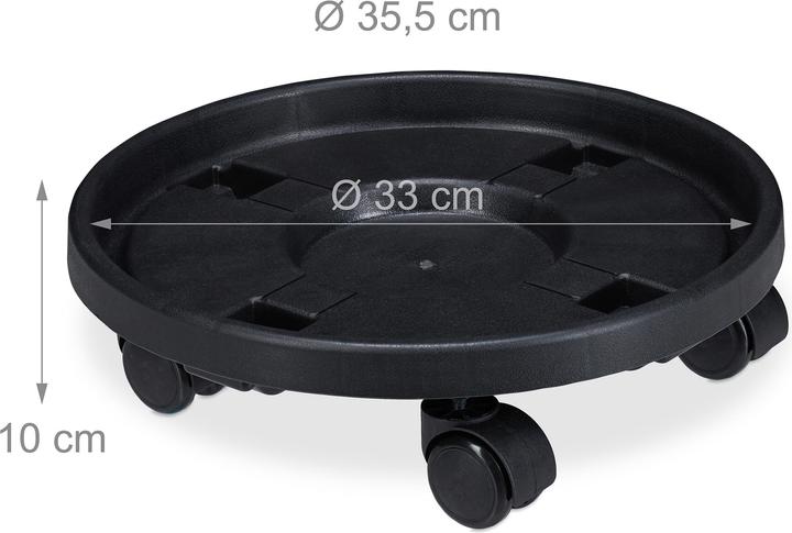 Immagine prodotto Relaxdays Portavasi con-rotelle