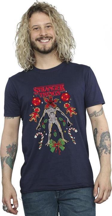 Immagine prodotto Netflix Stranger Things Christmas Demogorgon Maglietta Uomo (S)