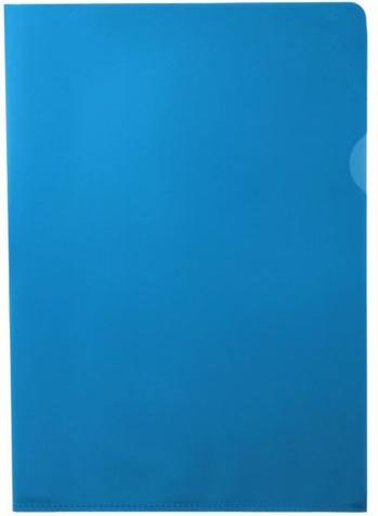 Herba-Plastic Pochette transparente A4 PP 100 pcs bleu (A4, 100 x)