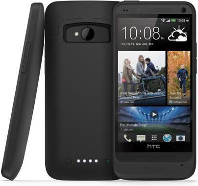 Actual product image mophie JuicePack - Case with integrated battery - HTC One - Black (2500 mAh)