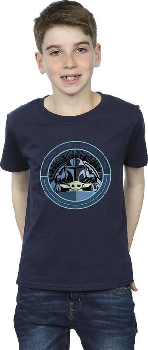 Actual product image Star Wars Boys The Mandalorian Grogu Ready For Adventure T-Shirt (140, 146)