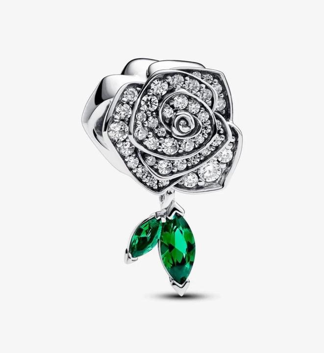 Produktbild Pandora Charm Funkelnde BlÃ¼hende Rose (Silber 925)