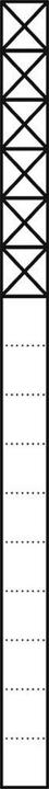 Siedle S. & Soehne Kommunikations-Stele 1,6m weiss 6Mod KS 616-6 W