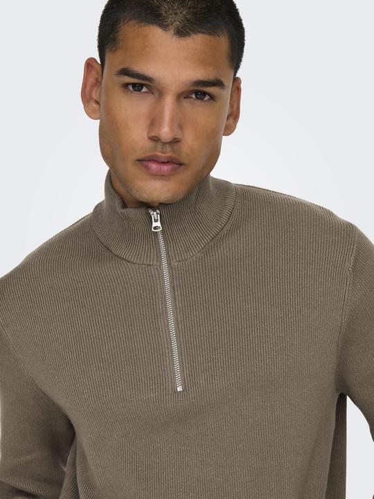Image du produit Only & Sons Onsphil Reg 12 Struc Half Zip Knit Noos (XS)