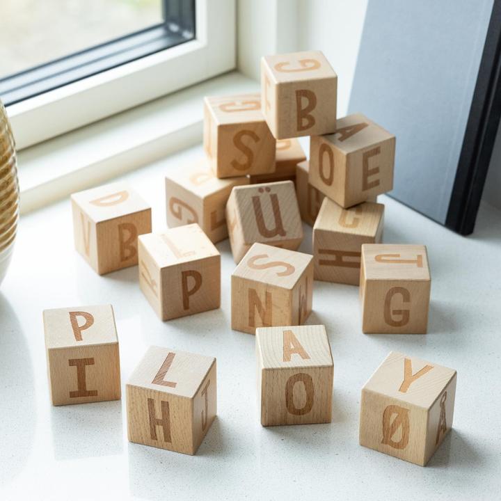 Actual product image Sebra Letter blocks