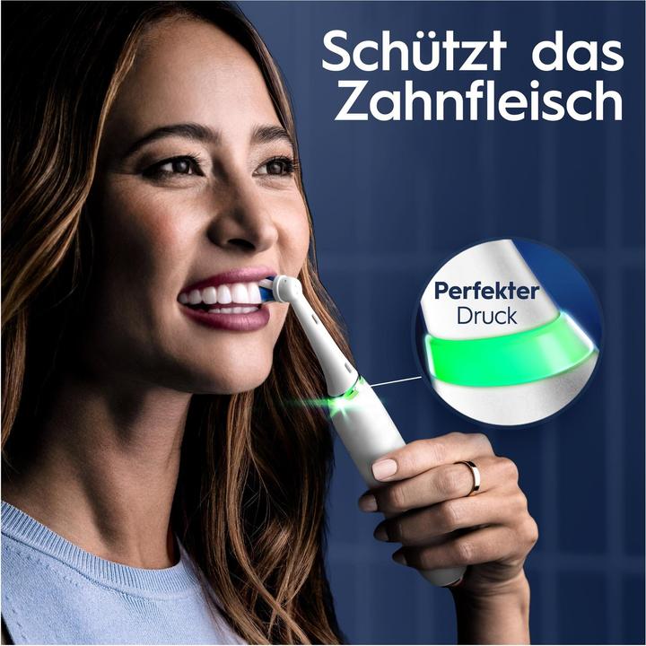 Actual product image Oral-B iO Series 9, White Alabaster Luxe Edition Elektrische Zahnbürste (Oscillating toothbrush)
