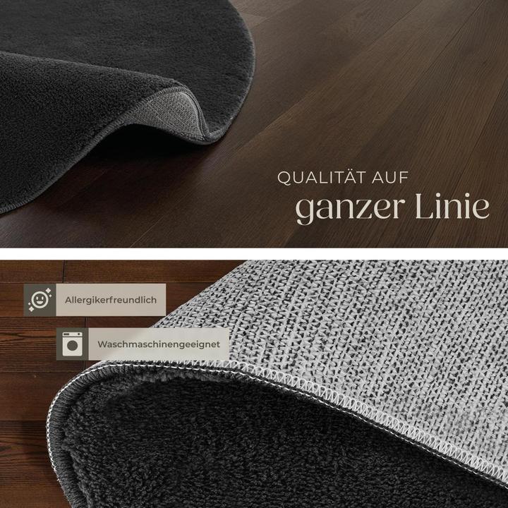 Actual product image tectake Short pile carpet Soft Zone (120 x 120 cm)