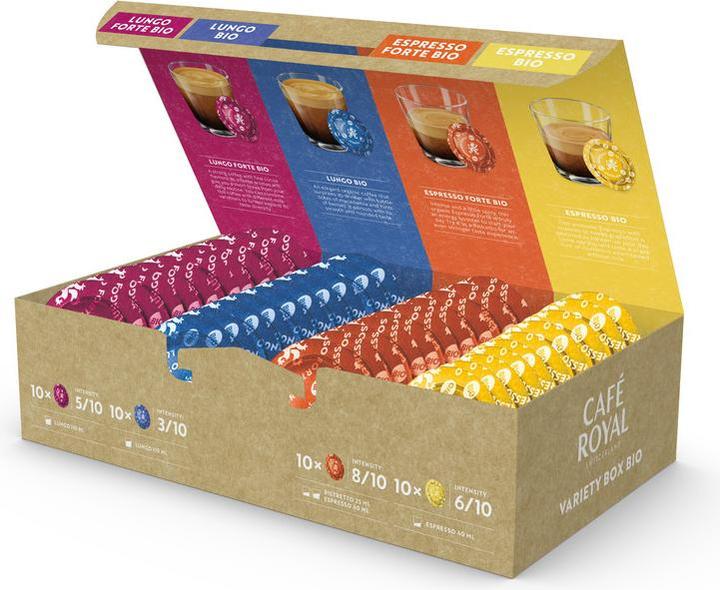 Image du produit Café Royal Variety Box Bio Professional Pads (40 x Port.)