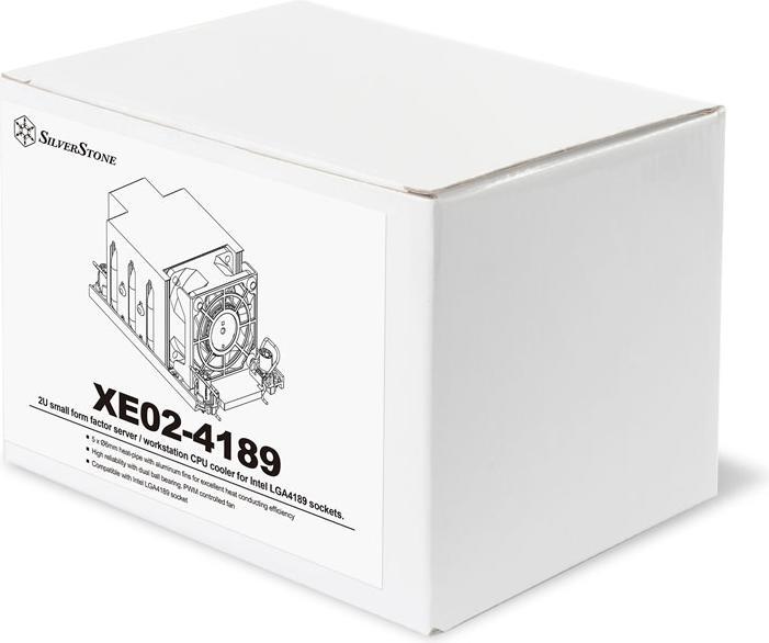 Actual product image Silverstone SST-XE02-4189 - Xenon 2U small form factor server / workstation CPU cooler for Intel LGA (65 mm)