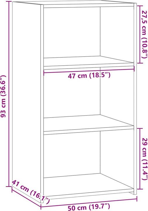 Actual product image VidaXL Sideboard (50 x 41 x 93 cm)