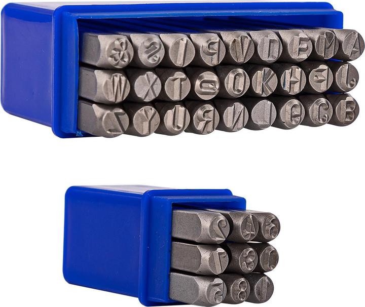 Produktbild Dema Schlagzahlen Schlachbuchstaben Set 36tlg | 6mm