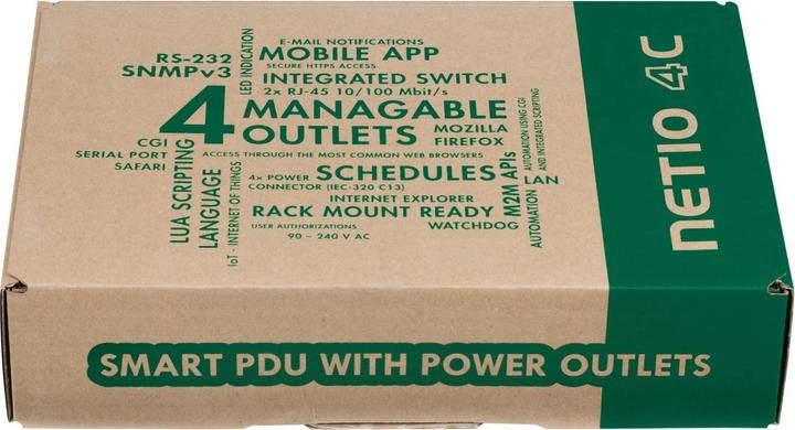 Produktbild Netio PowerPDU 4C CH, IP-Steckdosenleiste