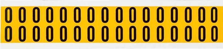 Actual product image Brady 1520-O, B-946, vinyl, letter O, black on yellow, 14 x 19mm, font height 15mm(25 K. á 32