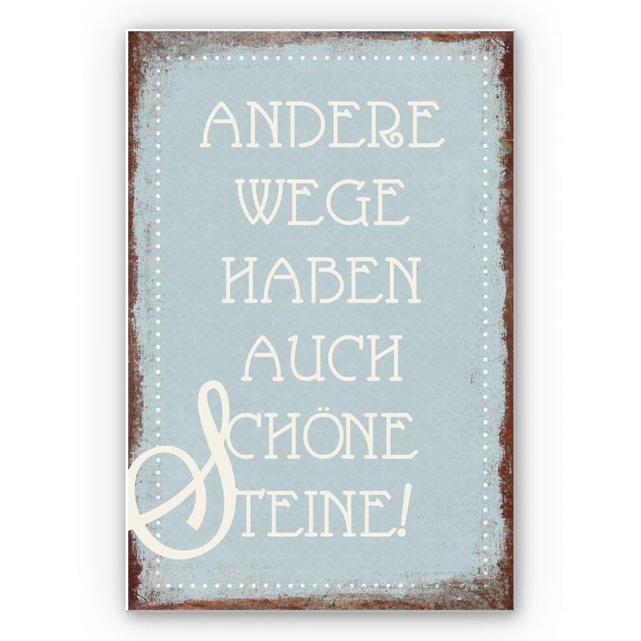 Actual product image Trenddeko Other ways also have beautiful stones (70 x 100 cm)