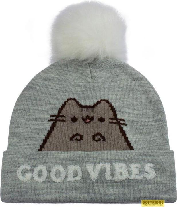 Heroes Inc Pusheen - Bonnet à pompon Gris et Blanc Good Vibes