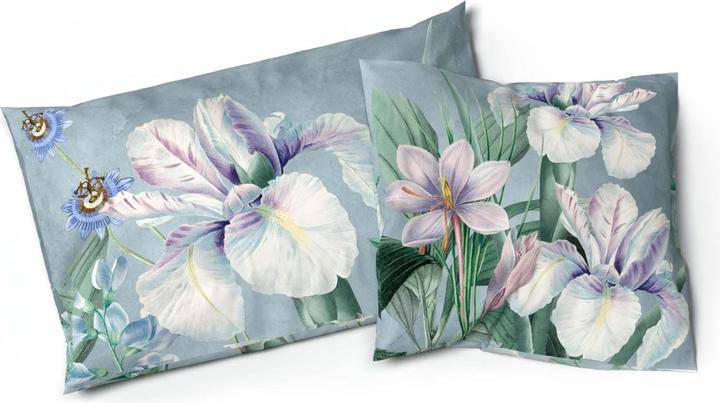 Immagine prodotto Lotus Bettwaren Création Biancheria da Letto Satin Iris (Copricuscino, 65 x 65 cm)