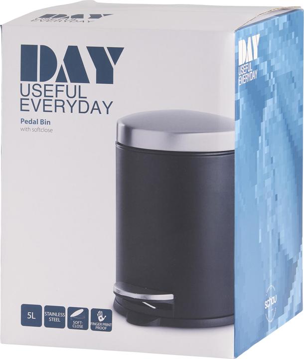 Actual product image H. P. Schou DAY - Pedal Bin Black - 5L (756242) (5 l)