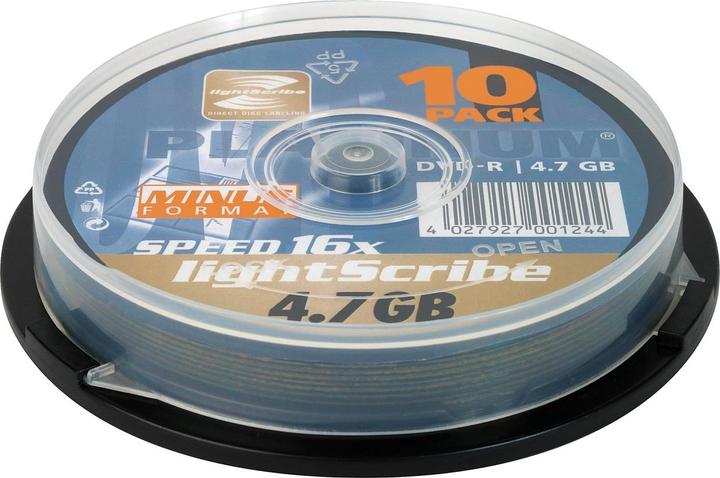 Produktbild Platinum DVD-R 16x 4.7GB 10pcs (10 x)