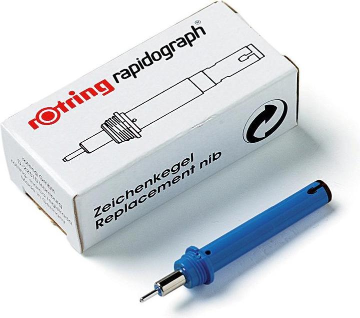 Produktbild Rotring Zeichenkegel zu Rapidograph (Schwarz, 0.10 mm)