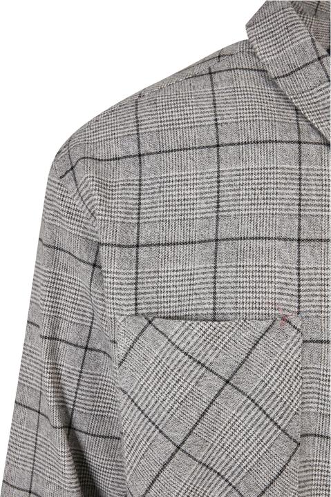 Produktbild Urban Classics Long Oversized Checked Greyish Shirt (M)