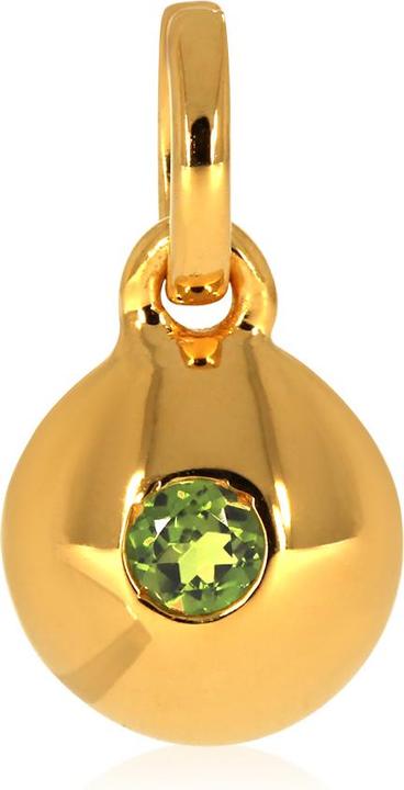 Image du produit Xen Pendentif avec 3 mm péridot env. 0,12 ct. plaqué or jaune (Argent sterling 925)