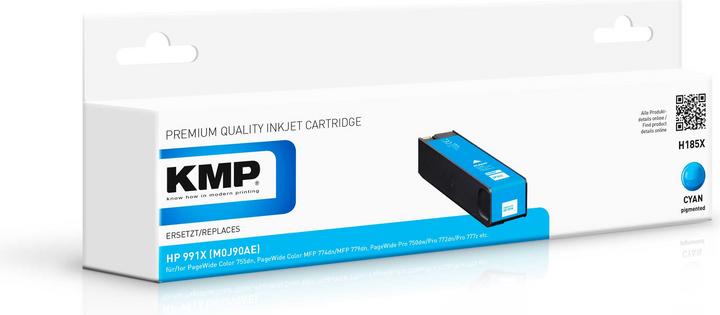 Produktbild KMP Tinte ersetzt HP991X (M0J90AE) (C)