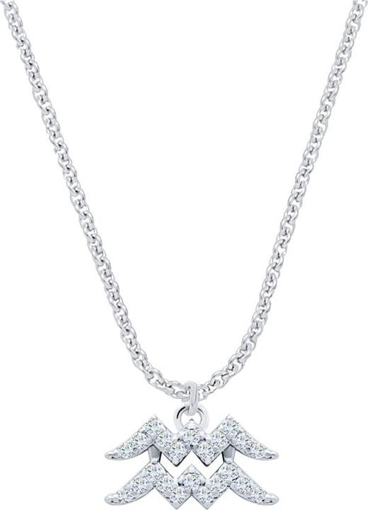 Immagine prodotto Candy Collana del segno zodiacale dell'Acquario, argento 925 (Argento 925, 42 - 45 cm)