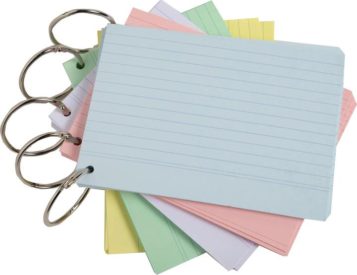 Produktbild Exacompta Flashcards (A6, 205 g/m², 50 x)