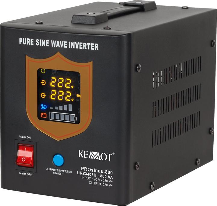 Produktbild Kemo Unterbrechungsfreie Stromversorgung 12V 230V 800VA/500W PROsinus 500 (800 VA, 500 W)