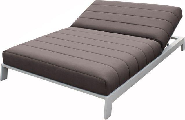 Produktbild Divano Outdoor Doppelliege BITE Lounger Sunbrella, weiss-taupe (203 cm)