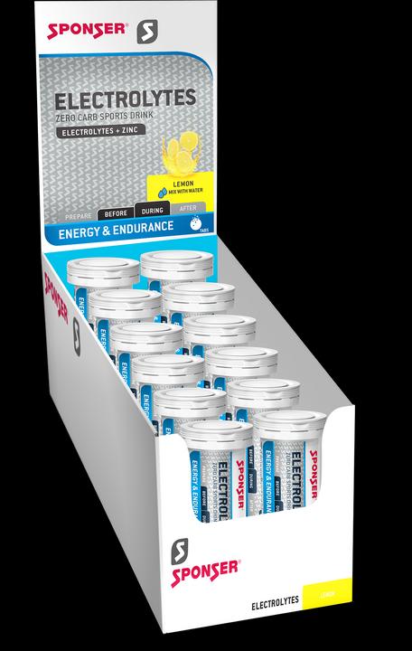 Actual product image Sponser Electrolytes (Lemon, 12 pcs., 540 g)