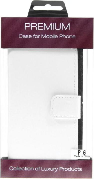 Produktbild OEM Slim Leather Book Case for Huawei P6 - white 4250710543212 (Huawei Ascend P6)