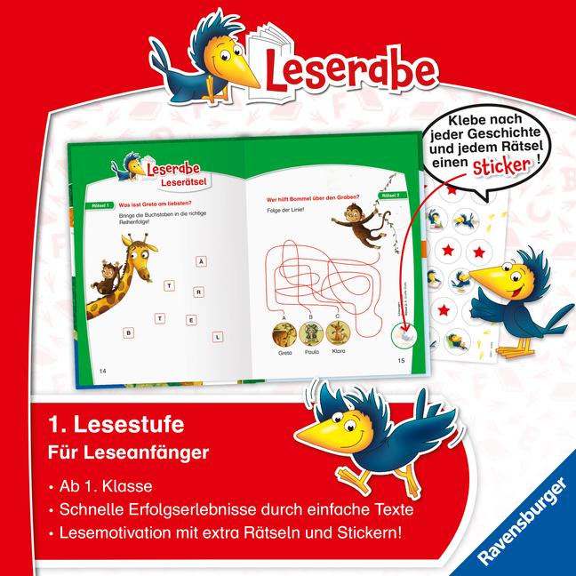 Produktbild Ravensburger Leserabe - Sonderausgaben: Lustige Tiergeschichten zum Lesenlernen (Deutsch, Manfred Mai, Frauke Nahrgang, Patrick Wirbeleit, Stefanie Reich, 2024)