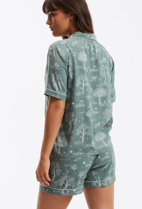 Produktbild La Redoute Collections Kurzpyjama mit Naturprint (40)