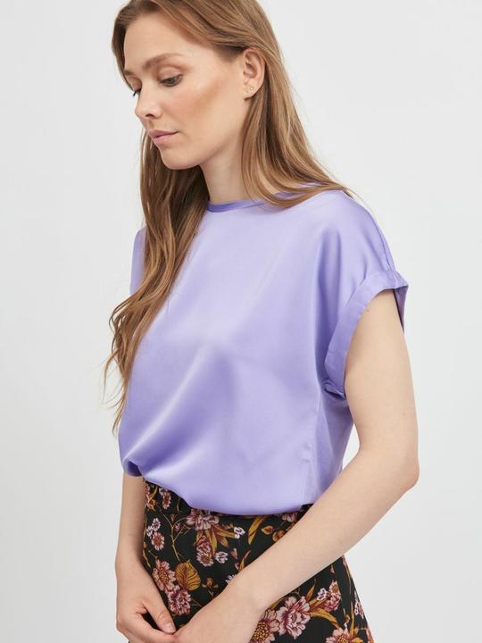 Actual product image Vila Round neckline top with short sleeves (44)
