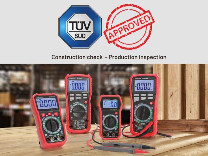 Produktbild Velleman Robustes Echt-Effektivwert-Digitalmultimeter mit automatischem Messbereich - CAT III - 1000 V - 8 Fu (CAT III)