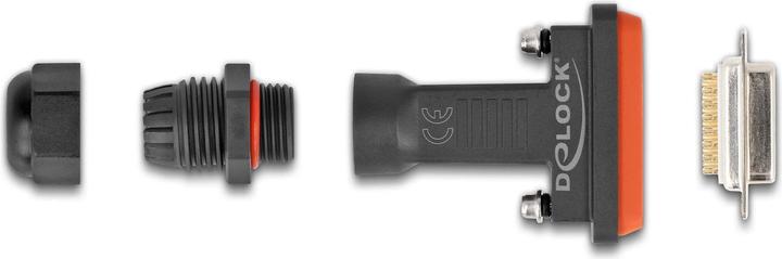 Produktbild Delock Adapter D-Sub HD 15 Pin Buchse mit Gehäuse IP67 wasserfest (Sub-D 15, 8 cm)