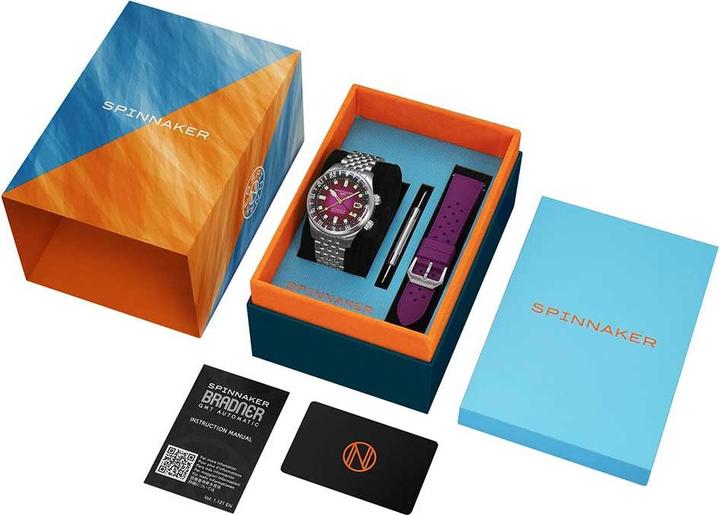 Actual product image Spinnaker SP-5121-BB Bradner GMT (Analogue wristwatch, 42 mm)