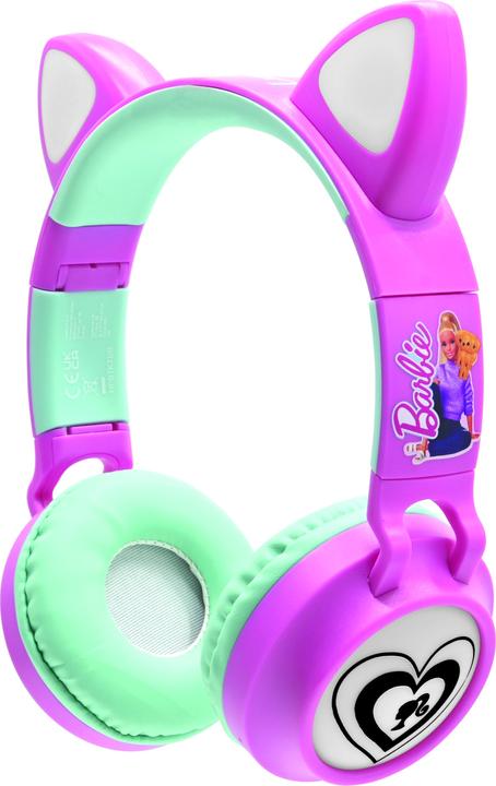 Actual product image Lexibook Barbie Bluetooth headphones with light (HPBTKTBB)