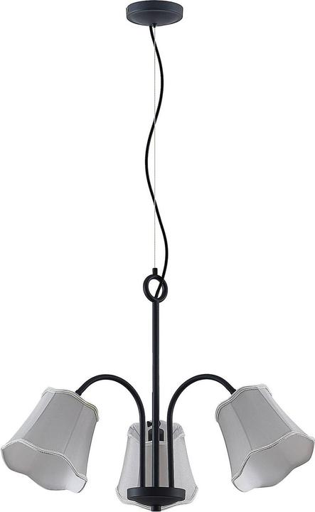 Produktbild Lucande Binta 3 Pendelleuchte Silver Grey (E14)