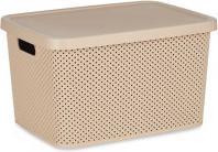 Actual product image Kipit plastic organizer box 19l with lid bei (19 l)